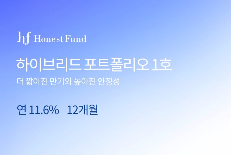 어니스트펀드, 하이브리드 포트폴리오 1호 출시