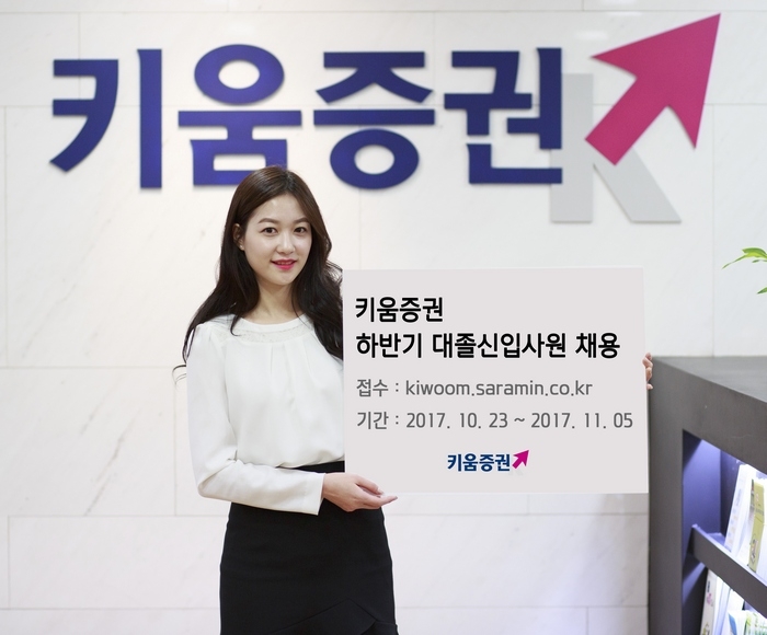 키움증권이 23일부터 2017년 하반기 대졸신입사원을 채용한다.