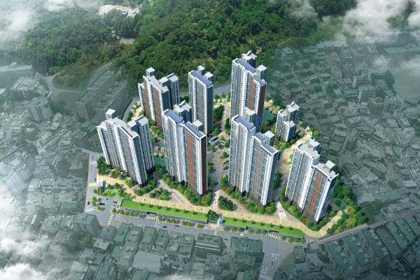 3일 견본주택을 오픈하는 GS건설 '광안자이'. 사진=GS건설.