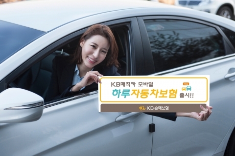△KB손해보험에서 판매 중인 하루 자동차 보험 'KB매직카모바일하루자동차보험' / 사진=KB손해보험