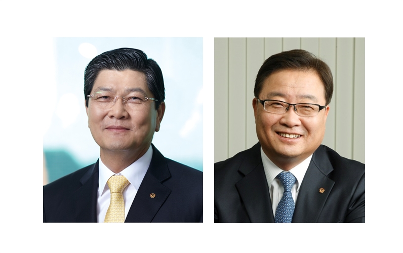 △차남규 한화생명 부회장(왼쪽), 김창범 한화케미칼 부회장