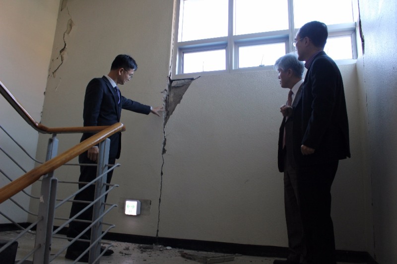 △지진 피해 현장./사진=기술보증기금