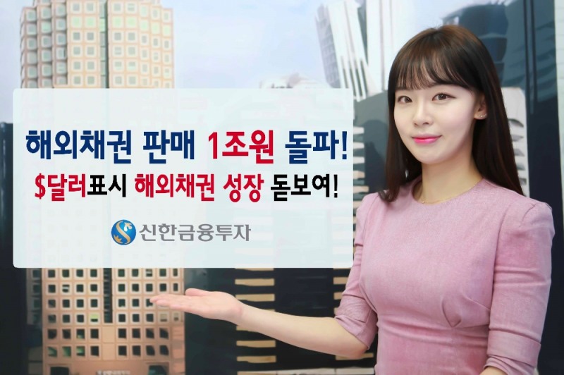 신한금융투자가 해외채권 판매 1조원을 돌파했다.