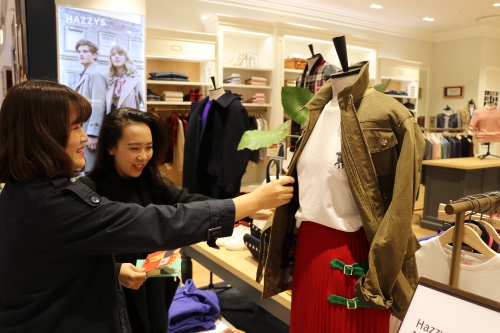 베트남 하노이 롯데백화점 내 LF 헤이즈 플래그십 스토어. LF 제공