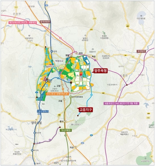 양주신도시 옥정지구 위치도. 사진=LH.