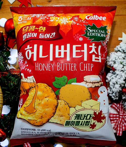 허니버터칩 메이플시럽 겨울 맞춤형 패키징. 해태제과 제공