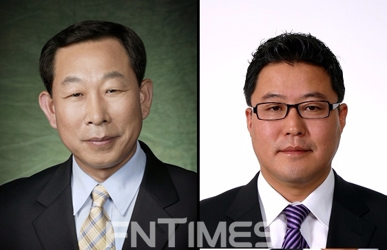 김수호 현대상선 컨테이너사업총괄 전무(왼쪽), 김정범 현대상선 미주총괄 전무. 사진=현대상선.