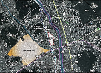 ▲ 광운대 역세권 사업부지 위치도. 사진 = 현대산업개발