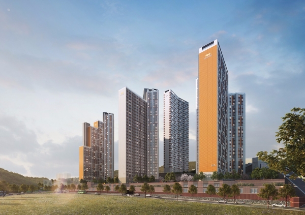 부산 해운대구 재송2구역 조감도. 사진=대림산업.