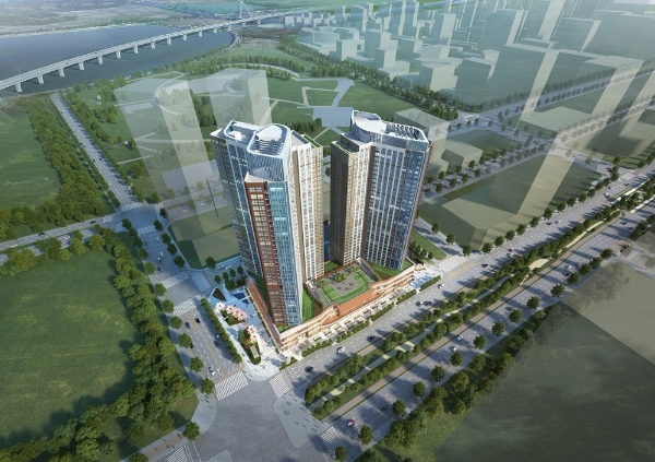 대우건설 '송도 랜드마크 푸르지오 시티'. 사진=대우건설.