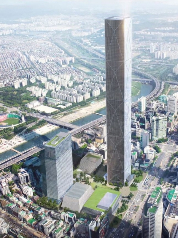 현대자동차그룹 '글로벌 비즈니스센터' 조감도. 사진=강남구청.