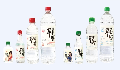 제주소주 푸른밤 페트 4종. 신세계 제공
