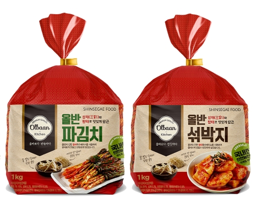 올반 파김치와 섞박지. 신세계푸드 제공
