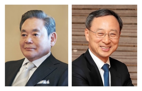 △이건희 삼성 회장(왼쪽), 황창규 KT 회장