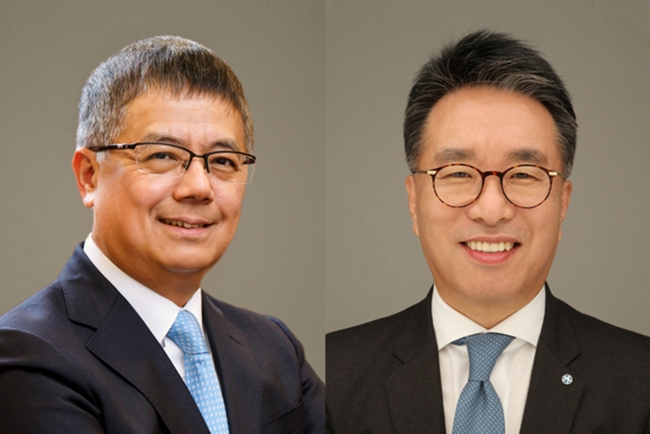 △황웨이청(왼쪽) 서명석(오른쪽) 유안타증권 공동 대표