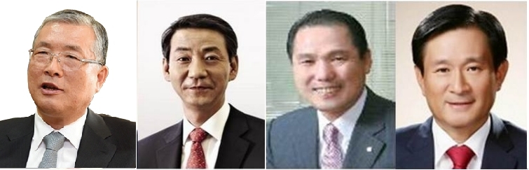 손복조 토러스투자증권 회장, 권용원 키움증권 사장, 황성호 전 우리투자증권 사장, 정회동 전 KB투자증권 사장.