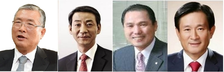 손복조 토러스투자증권 회장, 권용원 키움증권 사장, 황성호 전 우리투자증권 사장, 정회동 전 KB투자증권 사장.