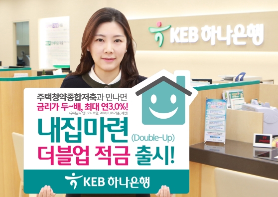KEB하나은행, '내집마련 더블업' 적금 출시 / 사진제공= KEB하나은행