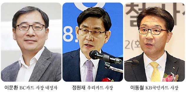 수장바뀐 BC·우리·KB국민카드 과제는