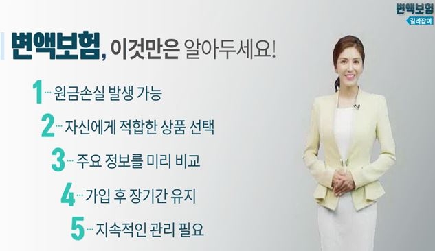 △금융감독원이 공개한 '변액보험 길라잡이' 동영상 / 사진=금융감독원
