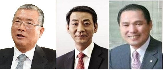 차기 금융투자협회장 후보로 결정된 손복조 회장, 권용원 사장, 황성호 전 사장(좌로부터)