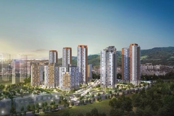 지난 8일 분양을 완료한 'e편한세상 송파 파크센트럴'. 사진=대림산업.