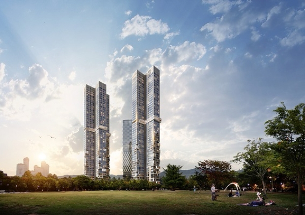 지난해 5월 분양한 대림산업 '아크로 서울포레스트'는 KT와 맺은 음성인식 인공지능 기술 단계적 적용 첫 단지다. 사진=대림산업.