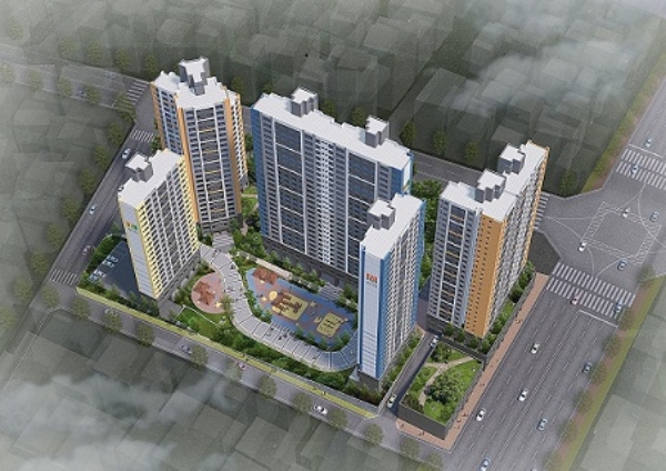 호반건설이 지난 20일 재건축 시공권을 확보한 대구 '내당동 주택 재건축' 조감도. 사진=호반건설.