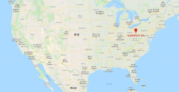 대림산업이 투자 예정인 미국 석유화학단지 위치도. 자료=대림산업.