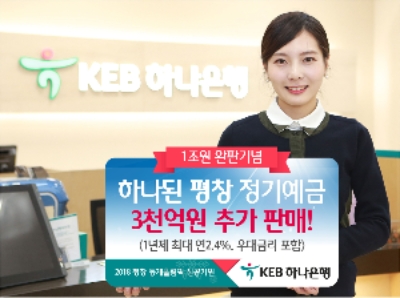 KEB하나은행, '하나된 평창 정기예금' 3천억원 추가 판매 / 사진= KEB하나은행