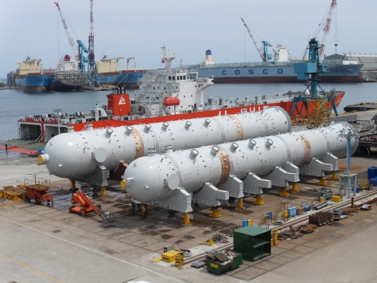 2011년 5월 현대중공업이 아랍에미리트(UAE) GASCO 합산(Habshan) 프로젝트에 공급한 유사 설비. 사진=현대중공업.