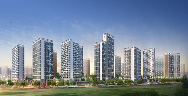 다음 달 분양 일정을 잡고 있는 대림산업 'e편한세상 양주신도시 4차' 투시도. 사진=대림산업.