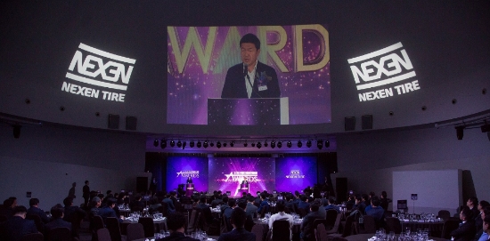6일 서울 세빛섬에서 대리점과 협력사를 대상으로 열린 ‘2018 넥센타이어 어워즈’ 행사 모습. 사진=넥센타이어 제공.