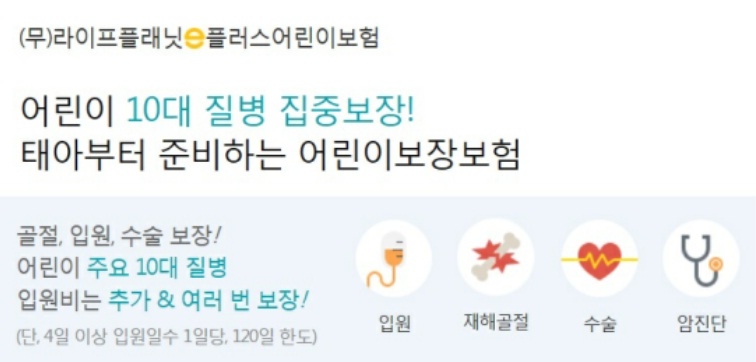 △교보라이프플래닛생명의 '(무)라이프플래닛e플러스어린이보험' / 사진=교보라이프플래닛