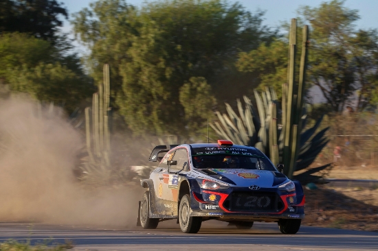 2018 WRC 3차 대회인 멕시코 랠리에 참가해 경기를 펼치고 있는 현대자동차의 신형 i20 랠리카. 사진=현대자동차.