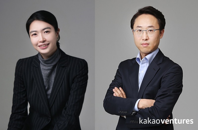 △정신아(왼쪽) 카카오벤처스 공동대표, 유승운 카카오벤처스 공동대표./사진=카카오벤처스