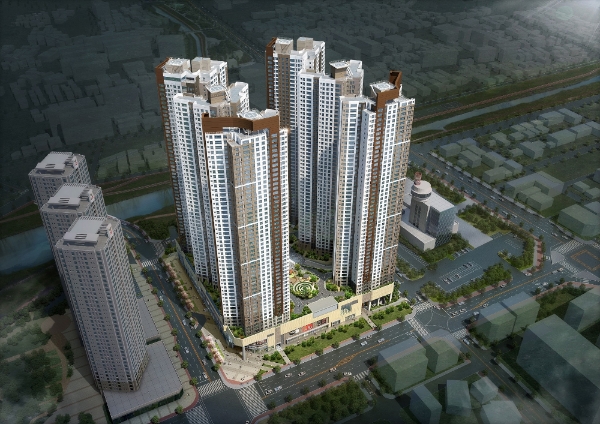 '춘천 센트럴타워 푸르지오' 조감도. 사진=대우건설.