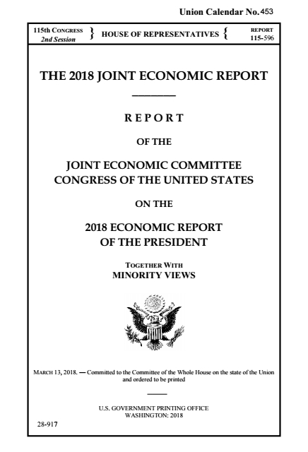 2018 합동 경제 보고서./자료=미 의회 합동경제위원회(JEC) 