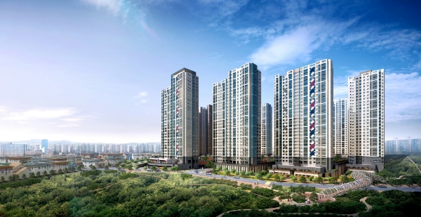 '청주 더샵 퍼스트파크' 투시도. 사진=포스코건설.