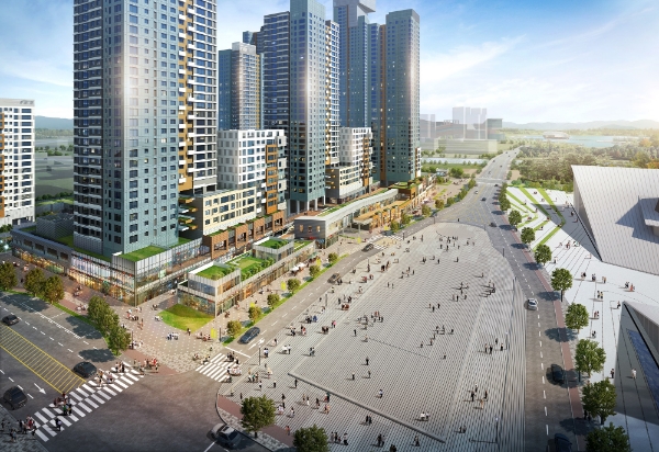 '세종 리더스포레' 상업시설 조감도. 사진=한화건설.