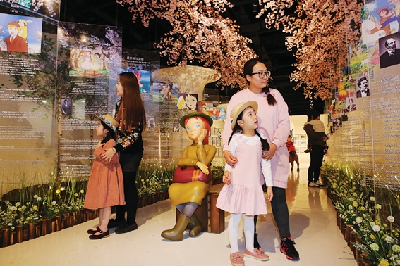 ▲ 용산 아이파크몰 팝콘D스퀘어에 위치한 세계명작극장 전시관. 사진 = 현대아이파크몰 제공