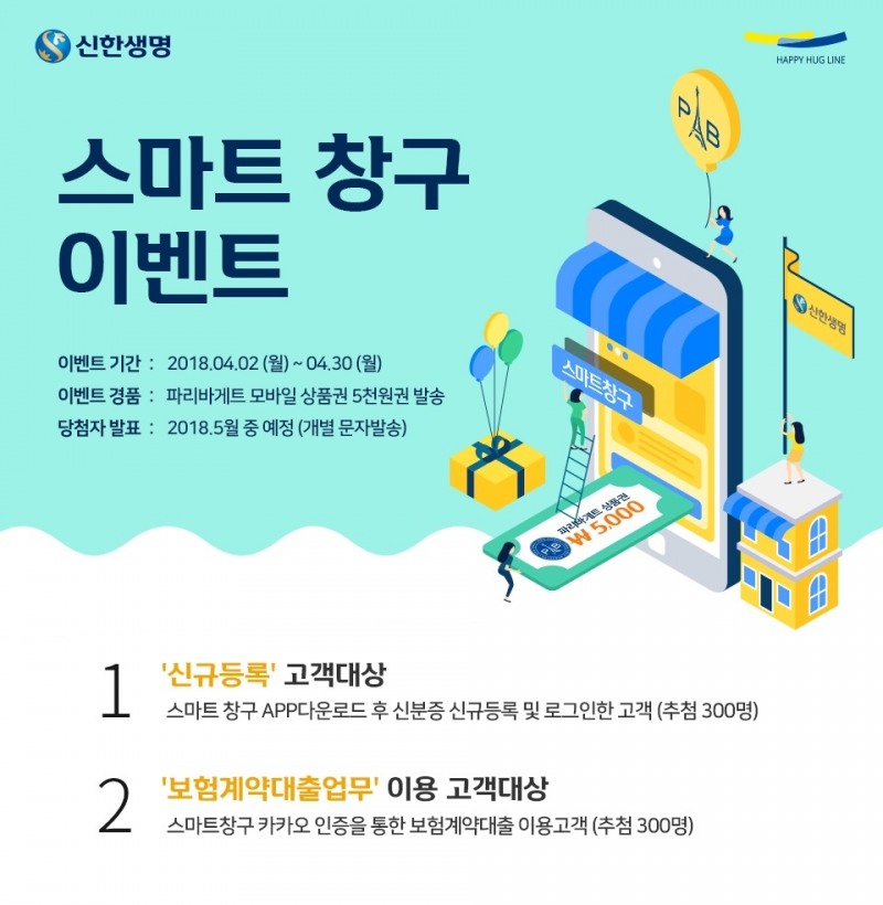 △신한생명 '스마트 창구 이벤트' / 사진=신한생명