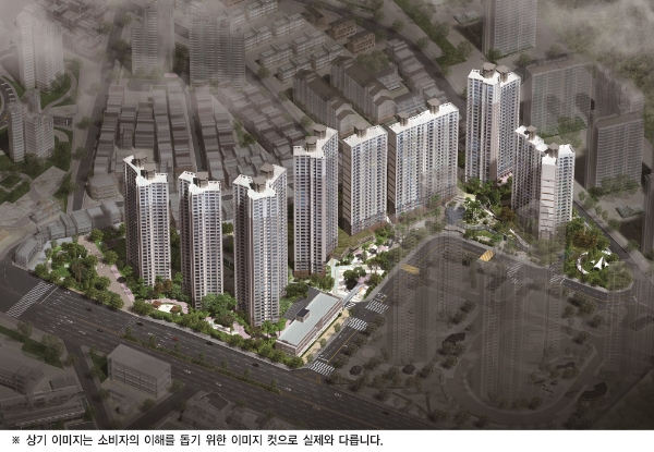 '의왕 더샵캐슬' 조감도. 사진=포스코건설.