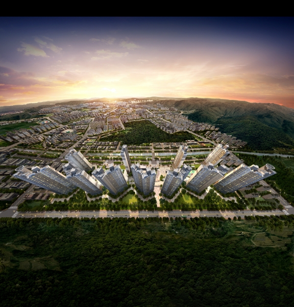 '동남 힐데스하임 The와이드' 조감도. 사진=원건설.