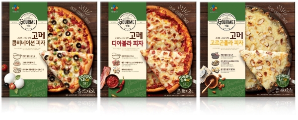 고메 피자 3종. CJ제일제당 제공