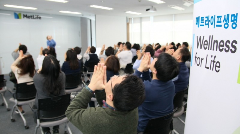 △메트라이프가 진행 중인 '웰니스 프로그램' 현장 / 사진=메트라이프생명