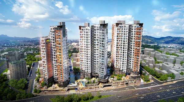 '개봉 5구역 주택 재건축' 조감도. / 사진=호반건설.