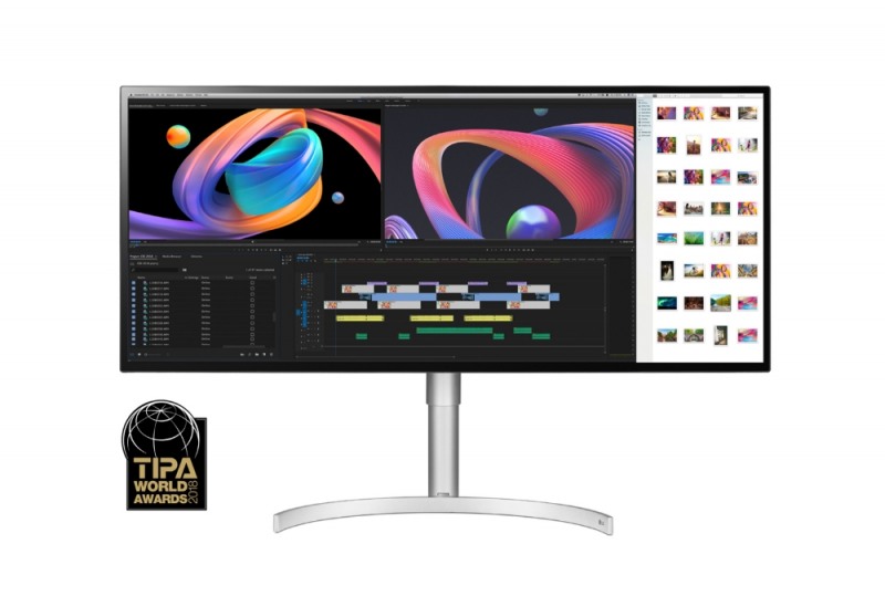 △LG 울트라와이드 나노 IPS 모니터(모델명: 34WK95U)가 19일 세계적 권위의 사진·영상 전문가 협회 ‘TIPA’로부터 ‘최고 모니터’로 선정됐다. LG전자는 지난해 세계 21:9 모니터 시장과 4K 이상 고화질 모니터 시장에서 1위를 차지한 바 있다