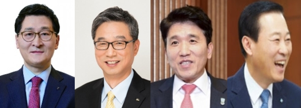 왼쪽부터 위성호 신한은행장, 허인 KB국민은행장, 함영주 KEB하나은행장, 김도진 IBK기업은행장 / 사진= 각행