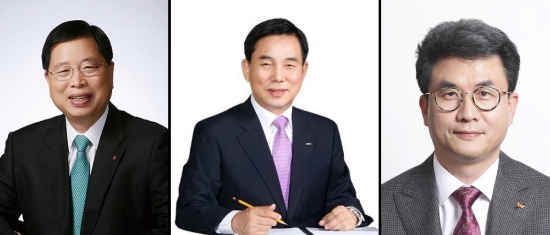 박진수 LG화학 부회장(왼쪽부터), 허수영 롯데케미칼 부회장, 김형건 SK종합화학 사장. 사진=각사.